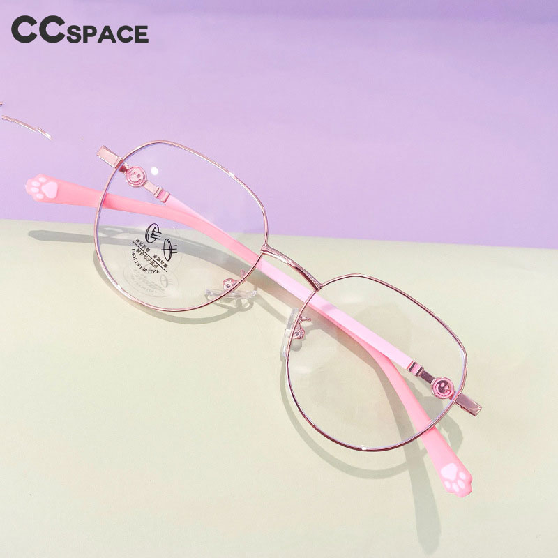 Anti Blue Light Film - Kacamata optik cakar kucing bulat logam,