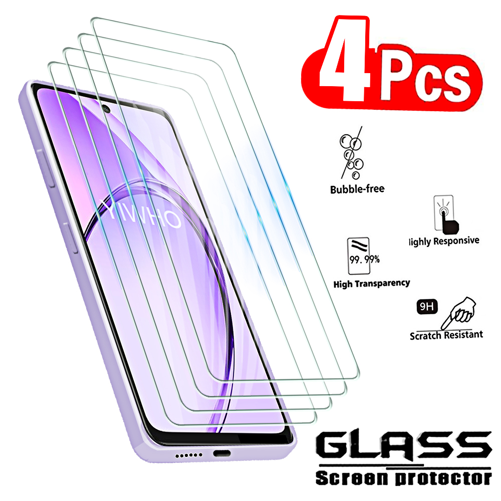 Oppo A78 - 4 Buah Kaca Tempered untuk Oppo