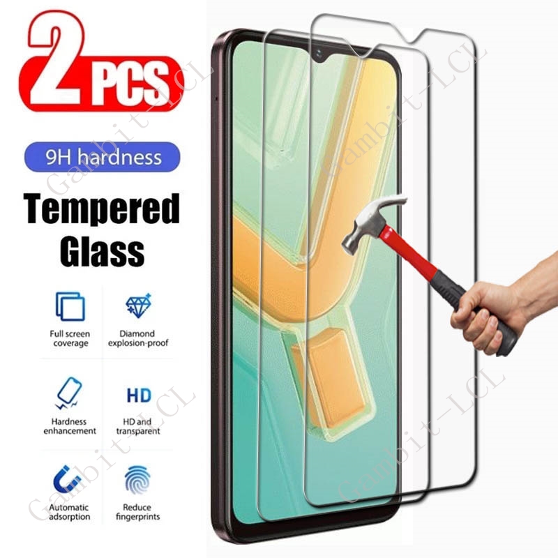 Vivo Y28 - Kaca Film Tempered pelindung layar, 2