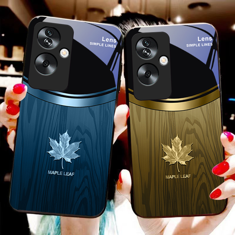 Realme Note 50 - Daun Maple Serat Kayu untuk Oppo