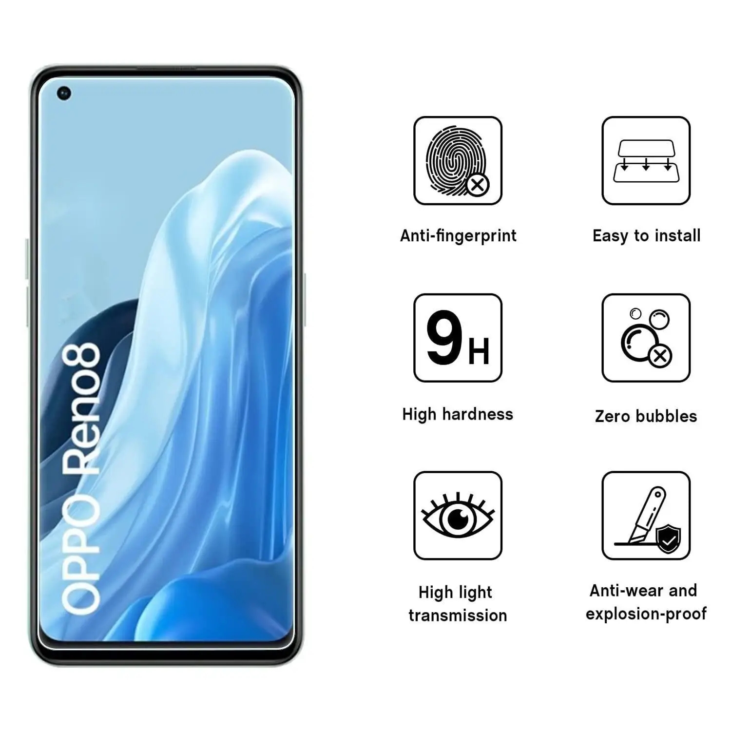 Kaca Tempered pelindung layar, - Oppo A78 ulasan dan harga